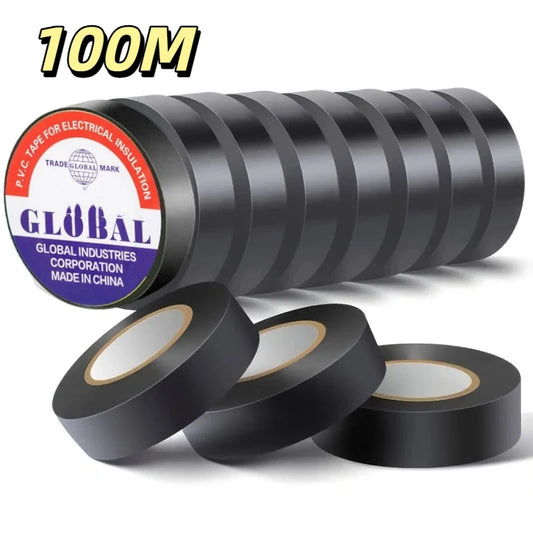 10/100M Black Flame Retardant Electrical Insulation Tape Strong Adhesive Wire Harness Tape for Electrical Wiring Waterproof…