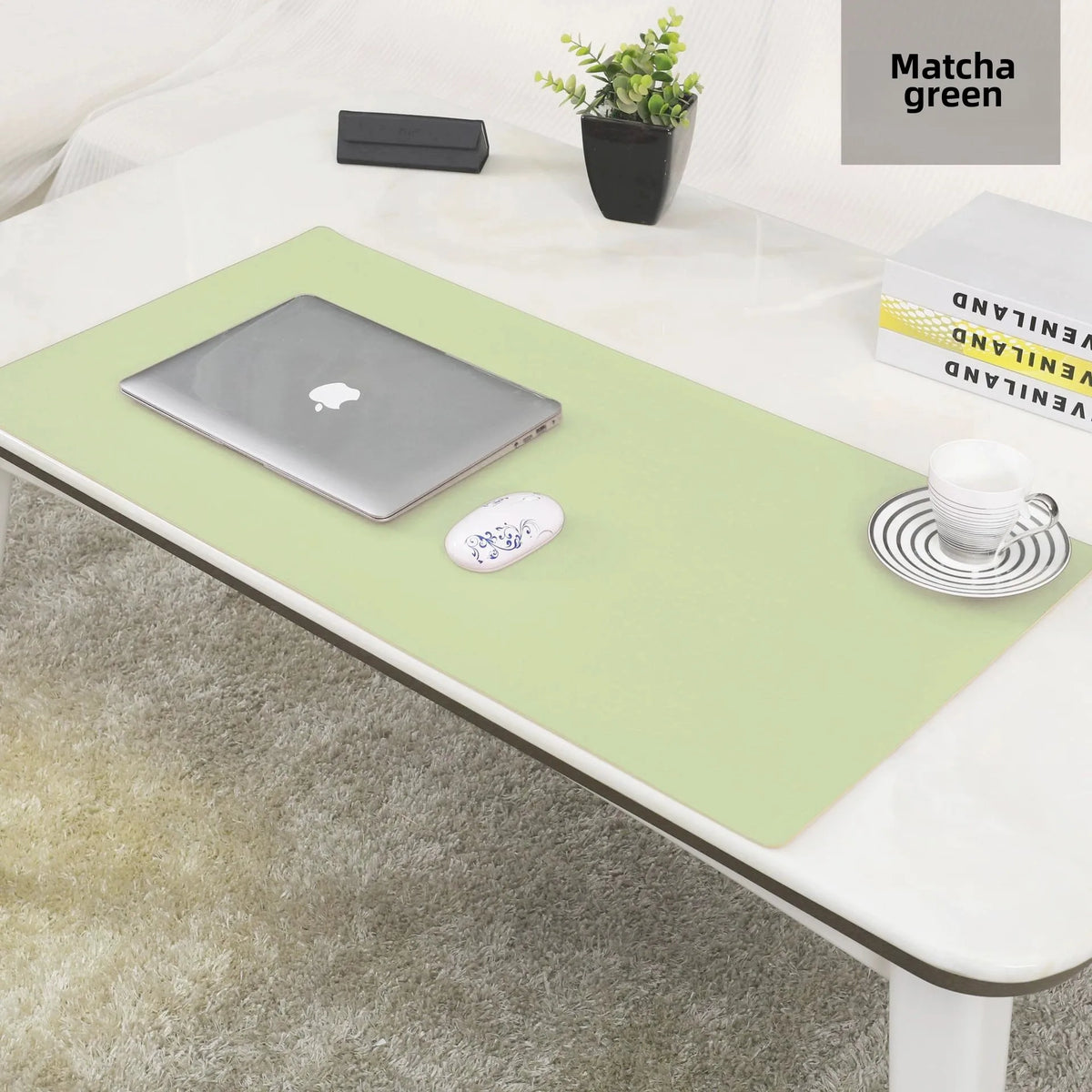 1 Pcs Large Size 600*300mm Office Desk Protector Mat PU Leather Waterproof Mouse Pad Desktop Keyboard Desk Pad Gaming Mousep…