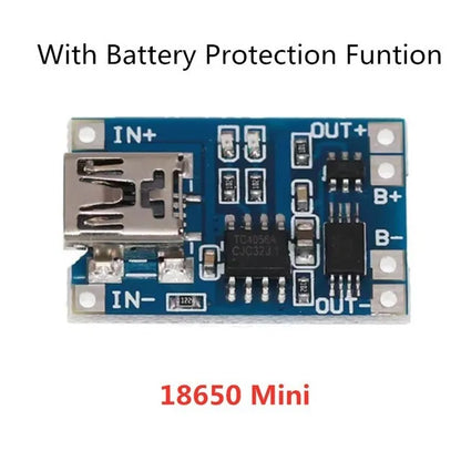 2/5PCS 5V 1A Micro/Type-c/Mini 18650 TP4056 Lithium Battery Charger Module Charging Board With Protection Dual Functions Li-…