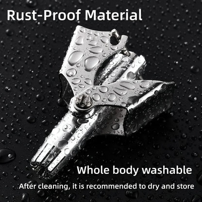 LISI Washable Portable Manual Nose Hair Trimmer for Men & Women Waterproof Stainless Steel Ear Hair Trimmer with Cleaning Br…