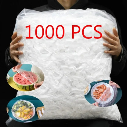 Disposable Food Cover Saran Wrap Bowel Cover Food Grade Fresh-keeping Plastic Bag Kitchen Storage Accessories Elastic Bowl C…