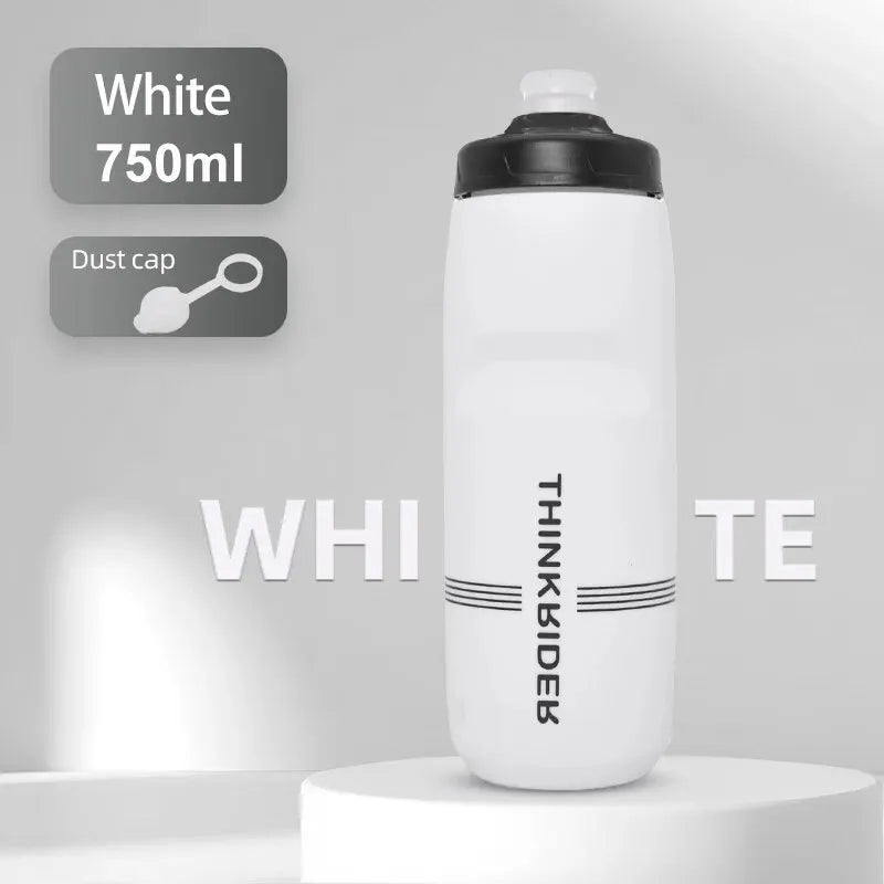 ThinkRider 620ml/750ml Bicycle Bottle MTB Road Bike Water Bottle Outdoor Sports Plastic Portable Large Capacity Drink Cyclin…