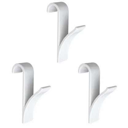 Kitchen Bathroom Hanger Clips Storage Racks White Clear Hanger Heated Towel Radiator Rail Clothes Scarf Hanger Hooks Holder…