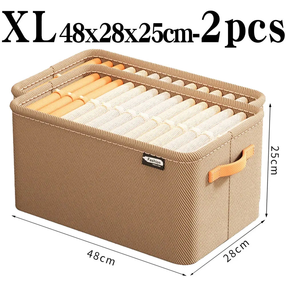 Thicken Clothes Organizer Pants Sweater Storage Cabinets Drawers Organizer Jeans Storage Box Wardrobe Clothes Storage Organi…