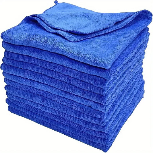 10Pcs Microfiber Towels Car Wash Drying Cloth Towel Household Cleaning Cloths Auto Detailing Polishing Cloth Home Clean Tool…