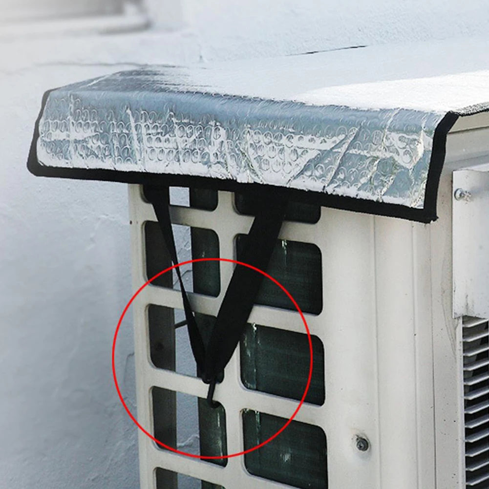 46x95CM Air Conditioning Cover Outdoor Sun Rainproof Anti-Dust Anti-Snow Cleaning Cover Home Air Conditioner Keep Cleaning T…