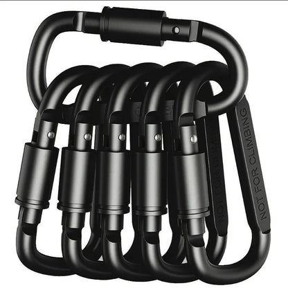 4-6PCS Carabiner Set For Key Camping Survival EDC Outdoor Keychain Clip Alloy Aluminum Tactical Caribiner Hook Karabiners -…
