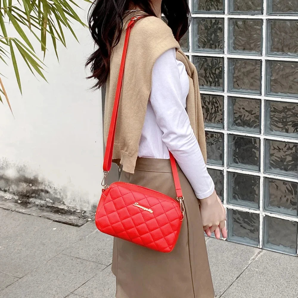 2024 Tassel Small Messenger Bag For Women Trend Lingge Embroidery Camera Female Shoulder Bag Fashion Chain Ladies Crossbody…