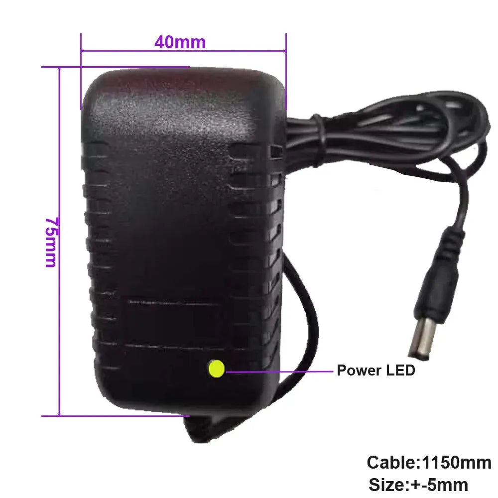 Power Adapter AC 100-240V Input DC Output Supply Charger EU/US 12V Universal Adapter Converter Plug for Camera DVR LED Robot…