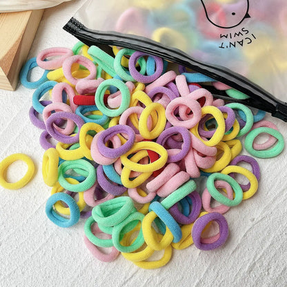 20/50pcs Kids Elastic Hair Bands Girls Sweets Scrunchie Rubber Band for Children Hair Ties Clips Headband Baby Hair Accessor…