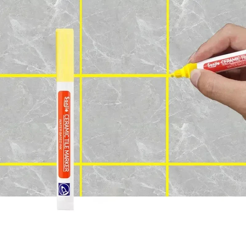 1/3 Pcs Waterproof White Marker Pen Wall Seam Repair Tiles Grout Markers Pens Floor Bathroom Decontamination Paint Brush Too…