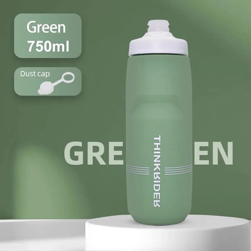 ThinkRider 620ml/750ml Bicycle Bottle MTB Road Bike Water Bottle Outdoor Sports Plastic Portable Large Capacity Drink Cyclin…