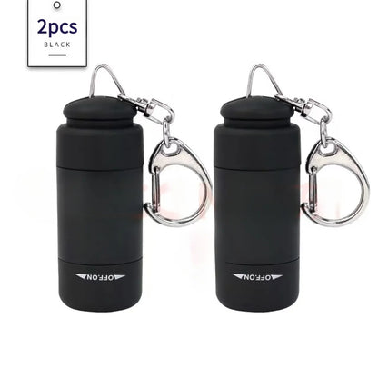 Led Micro Pocket Flashlight Portable USB Rechargeable Keychain Flashlight Waterproof Home Outdoor Hiking Camping Flashlight…