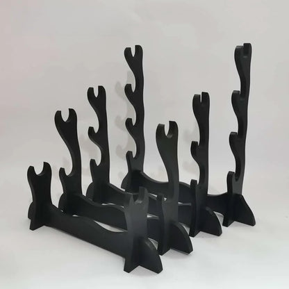 Stand Katana Storage Shelves Wooden Sword Rack Floor Sabre Holder Support Display Japanese Katana Weapon Shelf Home Organize…