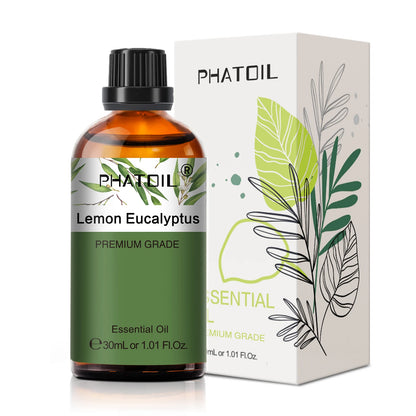 PHATOIL 1PCS Aromatherapy Essential Oil 30ml Lemon Eucalyptus Lavender Bergamot Jasmine Juniper Rose Vanilla Aroma Essential…