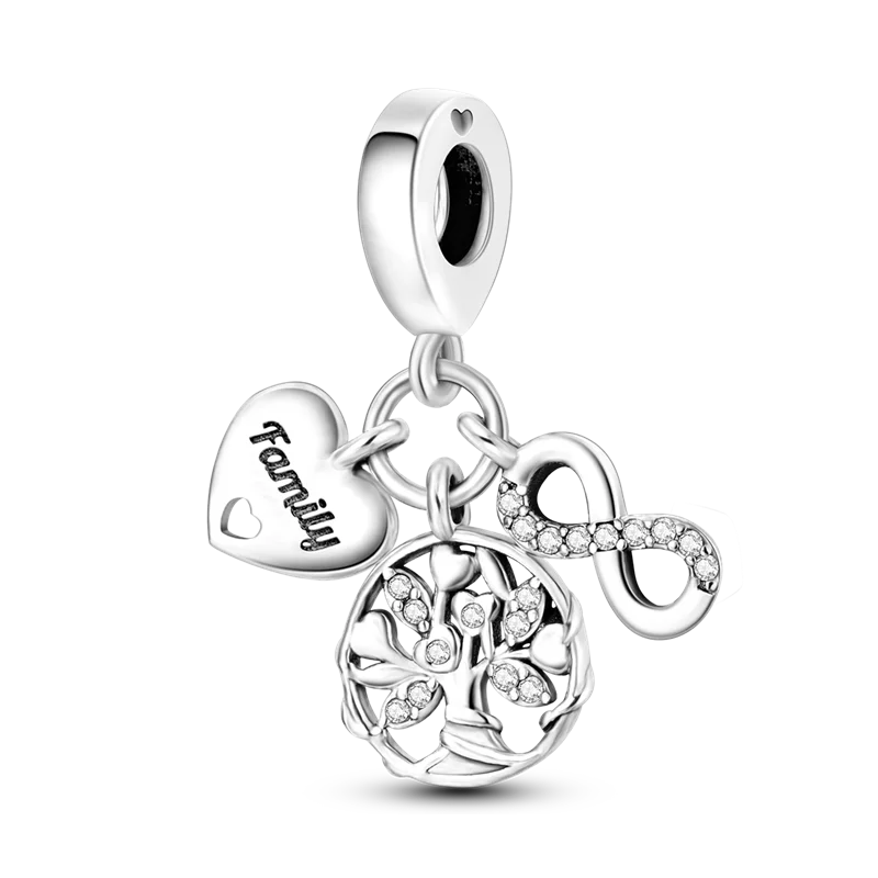 2026 Hot Sale Charms Bead 925 Sterling Silver Pink Butterfly Luminous Firefly Dangle Fit Bangle Bracelet Necklace DIY Jewelr…