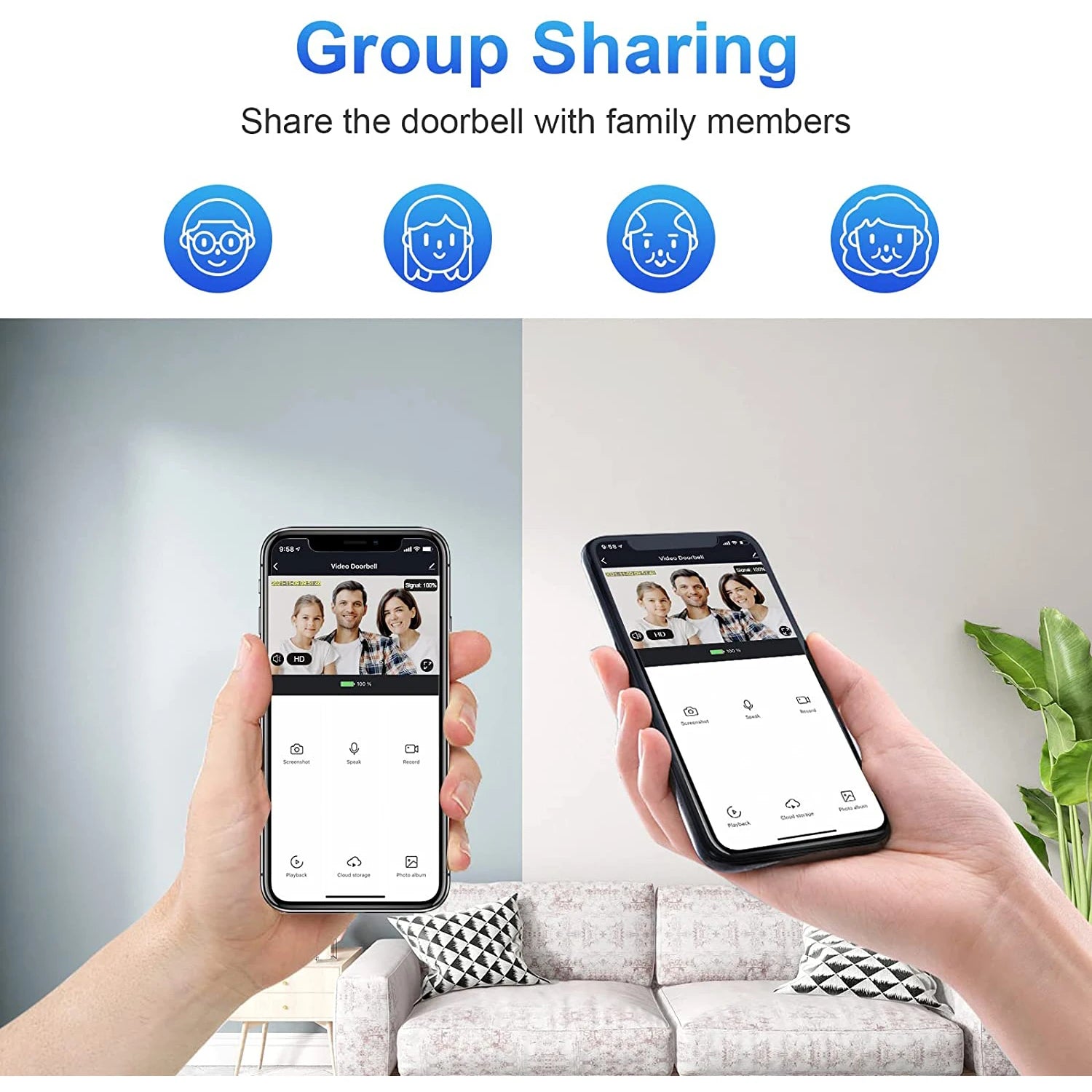 1080P Wireless Video Doorbell Camera WiFi Smart Door Bell Tuya Smart Home Security Motion Detect Night Vision Intercom Doorb…