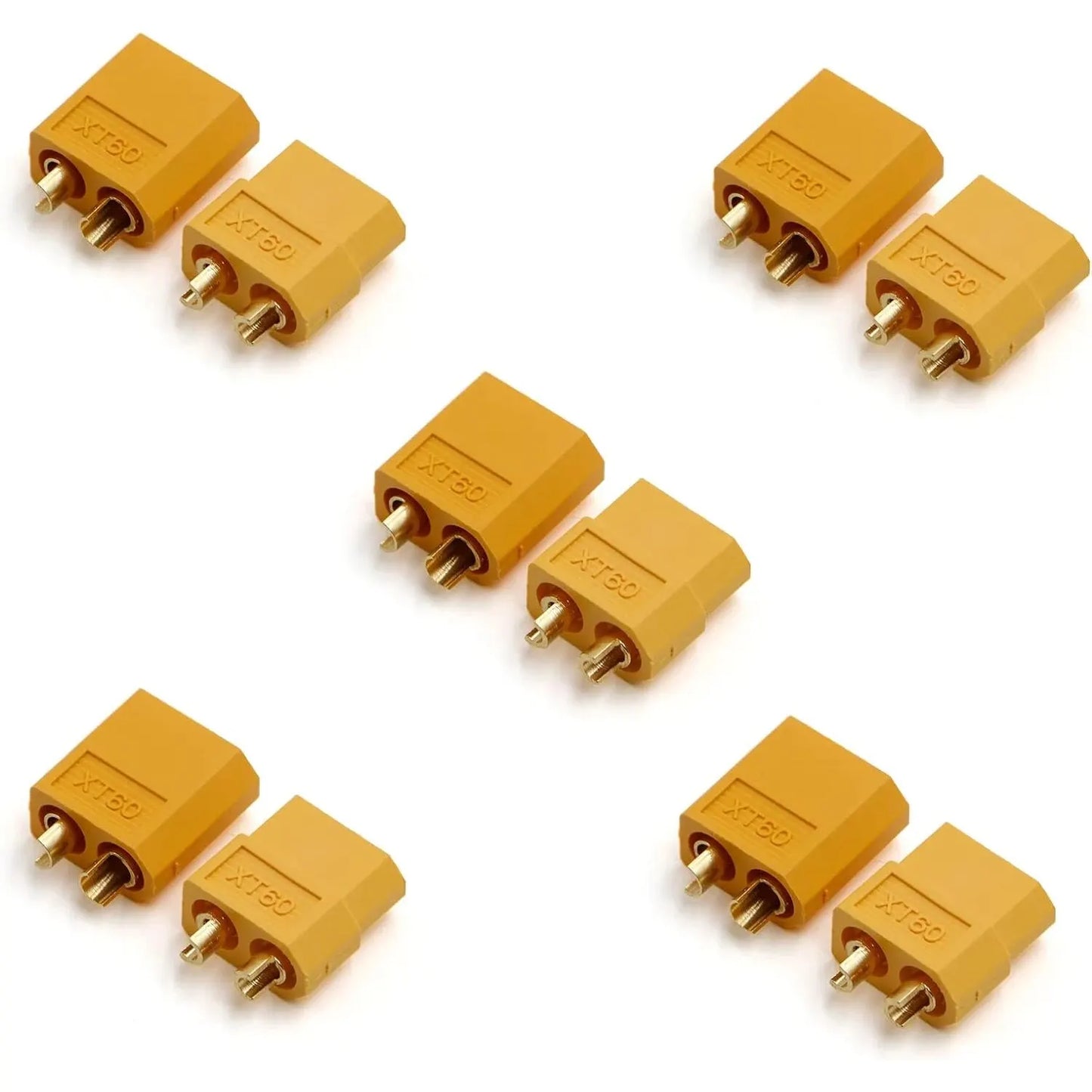 5 Pairs XT60 Connector XT60 Male Female Bullet Connectors Power Plugs for RC Lipo Battery Motor XT60 Drone Connectors - imag…