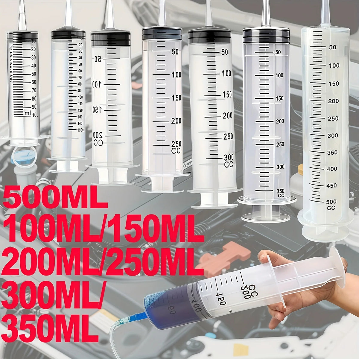 1 set of car water suction/injection tool with syringe - image 4