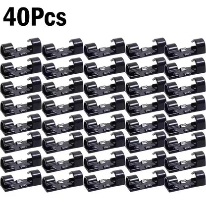 Cable Clips Organizer Drop Wire Holder Cord Management Self-Adhesive Cable Manager Fixed Clamp Wire Winder For Home Office C…