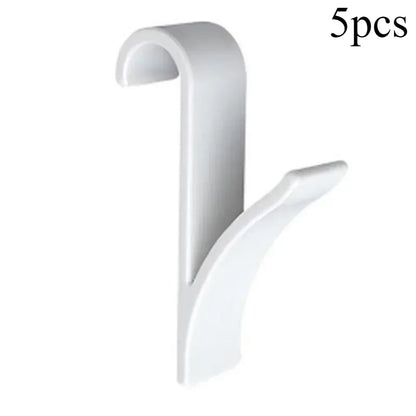 Kitchen Bathroom Hanger Clips Storage Racks White Clear Hanger Heated Towel Radiator Rail Clothes Scarf Hanger Hooks Holder…