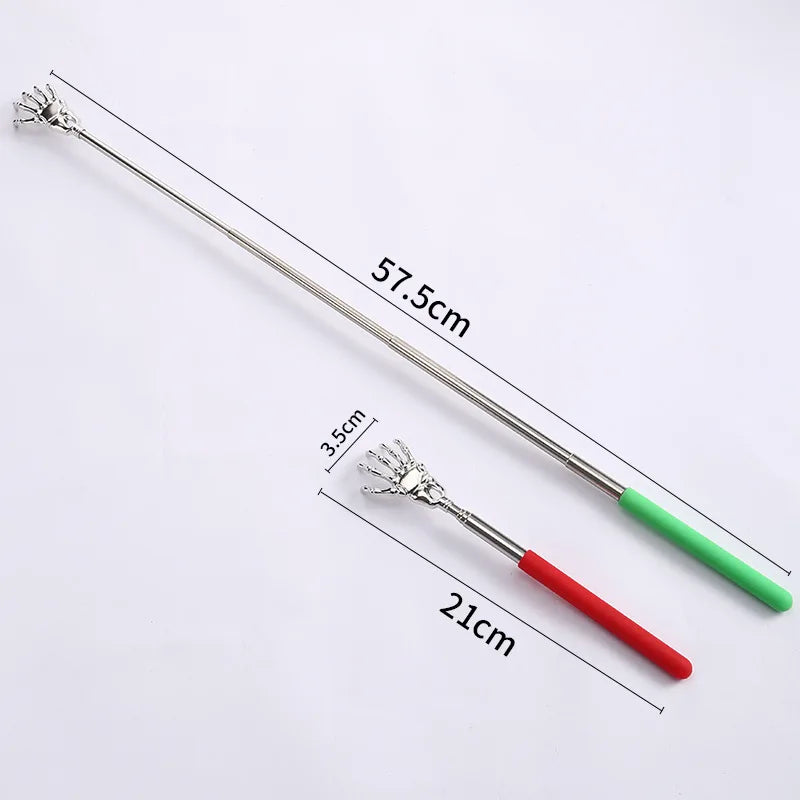1 Piece Extendable Back Scratcher Portable Telescoping Metal Stainless Steel Back Scratchers Hand Massager - image 2