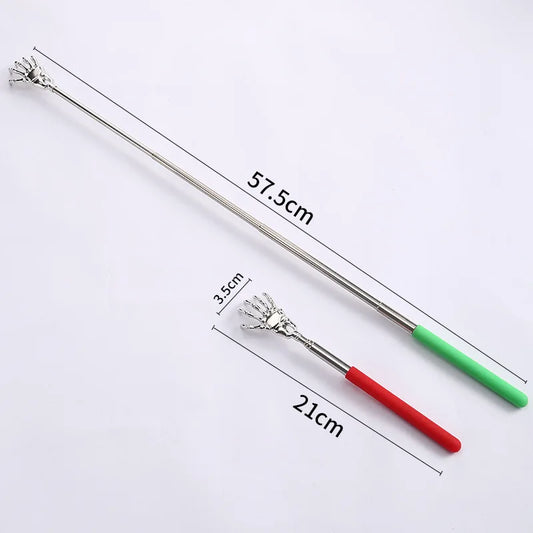 1 Piece Extendable Back Scratcher Portable Telescoping Metal Stainless Steel Back Scratchers Hand Massager - image 2