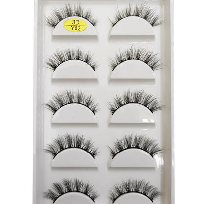 Natural 3D Mink False Eyelashes, Soft Wispy, Fluffy Eye Faux Lashes, Make Up Eyelash, Beauty Cat Cilios, 5 Pairs, 15 Styles…