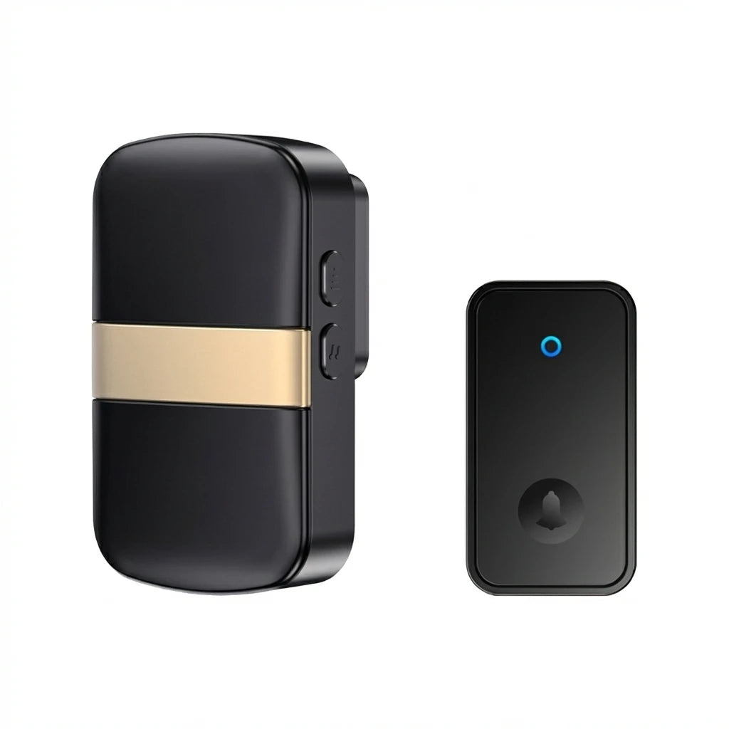 Battery Powered Wireless Smart Doorbell, 300M Remote Home Welcome Bell with 60 Chimes, No Socket Needed
