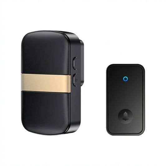 Battery Powered Wireless Smart Doorbell, 300M Remote Home Welcome Bell with 60 Chimes, No Socket Needed