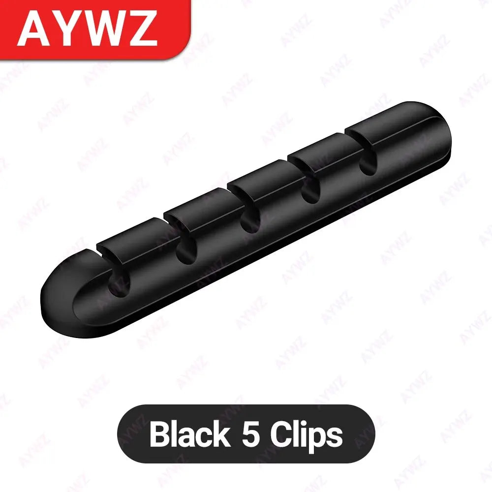 Adhesive Cable Holder Clips Cord Management Wire Organizer for Desktop USB Charging Cable Nightstand Power Cord Mouse Cable…