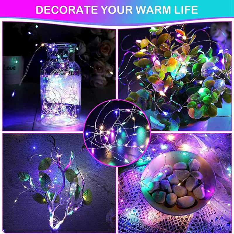 1Pack Fairy Light String Led Copper Wire String Light 1/2/3/5/10M Battery Powered For Bedroom Garden Party Wedding Decoratio…