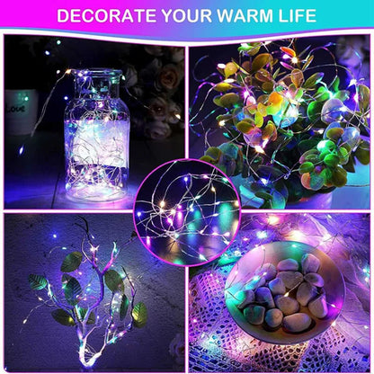 1Pack Fairy Light String Led Copper Wire String Light 1/2/3/5/10M Battery Powered For Bedroom Garden Party Wedding Decoratio…