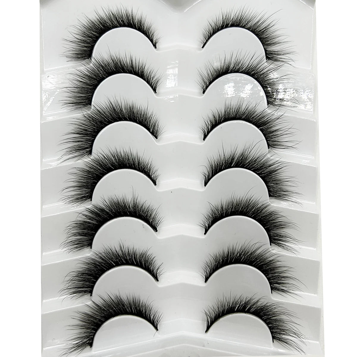 Natural 3D Mink False Eyelashes, Soft Wispy, Fluffy Eye Faux Lashes, Make Up Eyelash, Beauty Cat Cilios, 5 Pairs, 15 Styles…