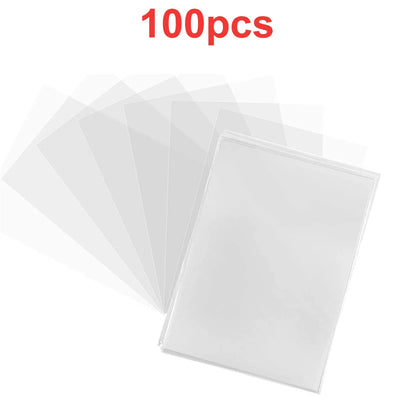 100 Pcs Transparent Playing Card Cover Clear Protector Sleeve Holder For Pokemon Board Game ID Trading Folder Photo Pouch Ki…