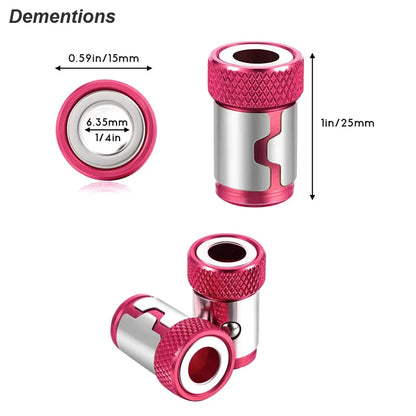 Magnetic Ring Screwdriver Bit Holder Cross Phillips Magnet 1/4 Strong Magnetizer Removable Part Adapter Screw Driver Power T…