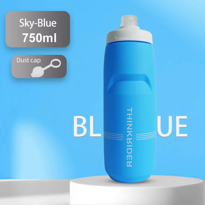 ThinkRider 620ml/750ml Bicycle Bottle MTB Road Bike Water Bottle Outdoor Sports Plastic Portable Large Capacity Drink Cyclin…