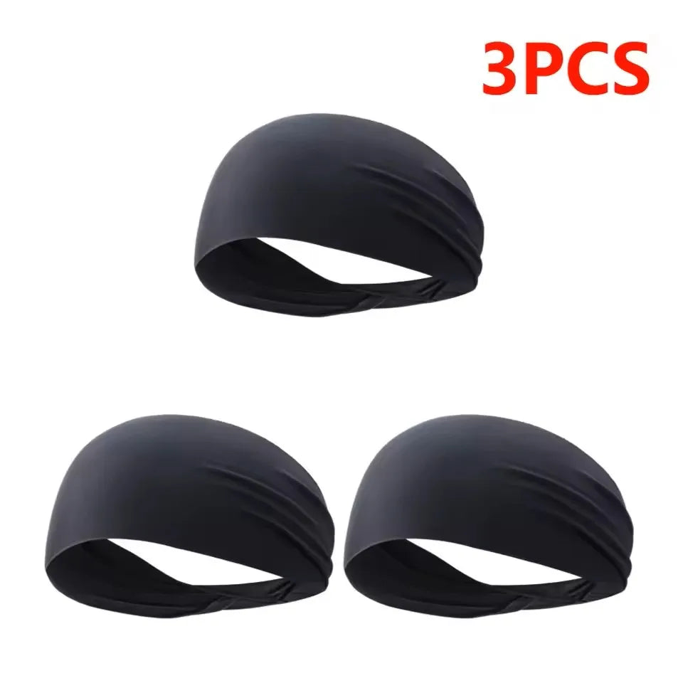 Elastic Sports Headbands Sweat Absorption Headdress Quick Dry Workout Headband Anti-slip Breathable Sweatbands for Yoga Runn…