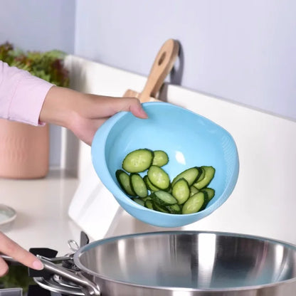 Rice Sieve Plastic Colander Kitchen Drain Basket with Handles Rice Bowl Strainer Basket Sink Drain Kitchen Tools - image 4
