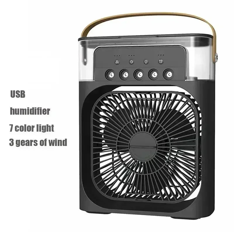 New 3 In 1 Fan AIr Conditioner Household Mini Air Cooler LED Night Light Portable Humidifier Air Adjustment Fan Office Home…