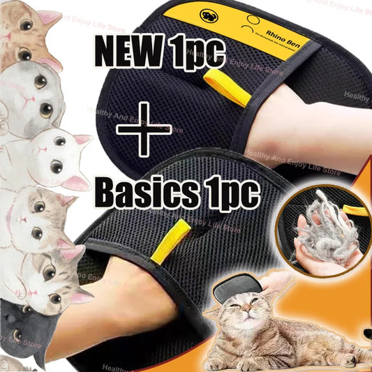 Pet Hair Cleaning And Collection Gloves Pet Double-sided Multi-functional Beauty Glove Tool Reduce The Pressure Of Pet Owner…