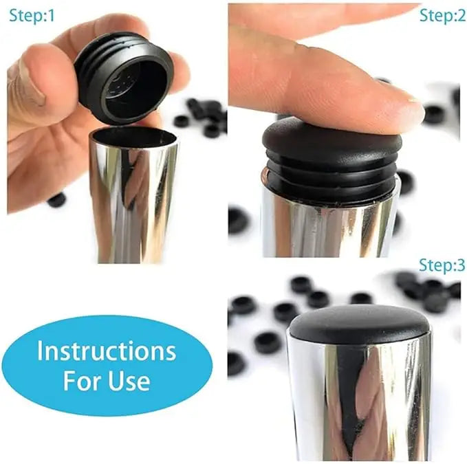 8 PCS Black Round Plastic Blanking End Cap Tube Pipe Inserts Plug Bung Insert Stopper For Chair Leg Pipe tapon tubo - image 3