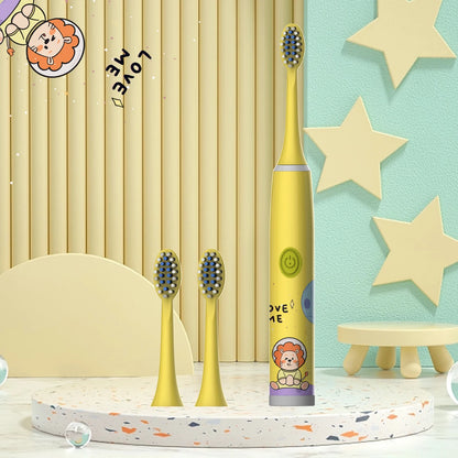Children's Electric Toothbrush Color Cartoon Space Series Children's Soft Hair Cleaning Brush (Battery Not Included) - image…