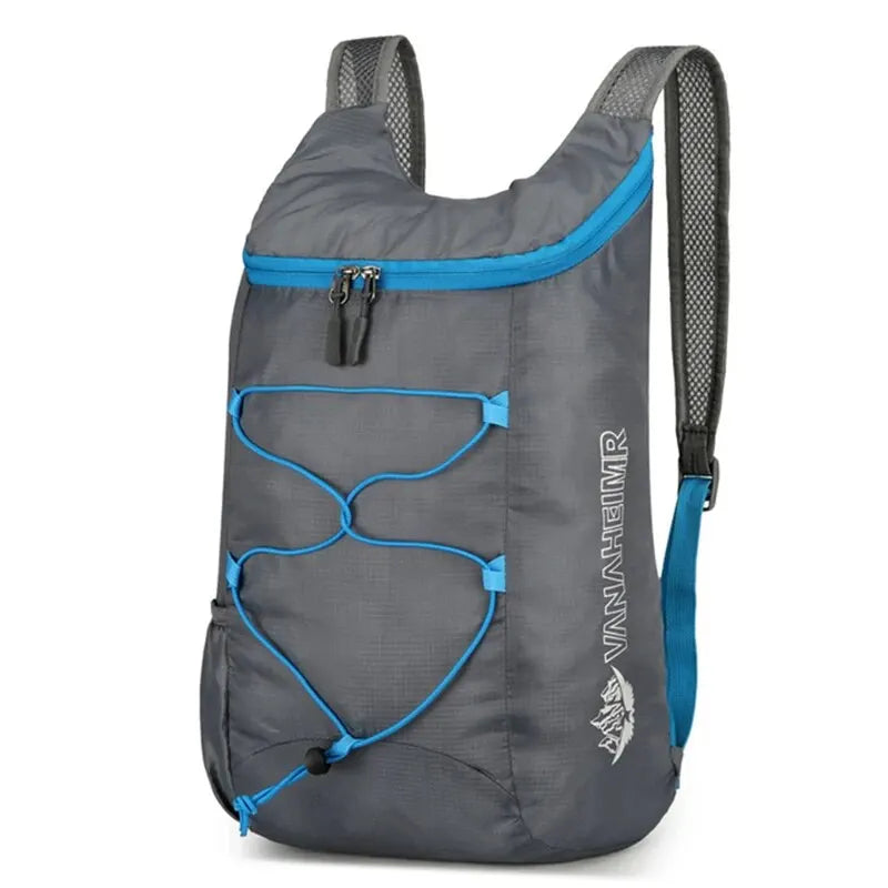 Multifunctional Outdoor Folding Backpack High Density Lightweight Waterproof Nylon Fabric Sports Bag for Camping Hiking Trav…