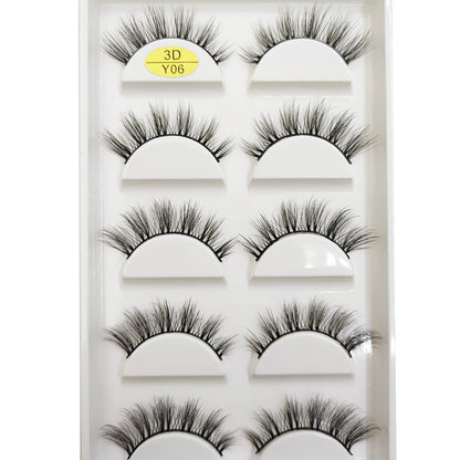 Natural 3D Mink False Eyelashes, Soft Wispy, Fluffy Eye Faux Lashes, Make Up Eyelash, Beauty Cat Cilios, 5 Pairs, 15 Styles…