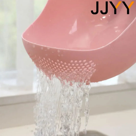 Kitchen Sink Drainer Plastic Colander with Handle Rice Strainer Bowl Kitchenware Basket Sieve Cooking Utensils - image 2