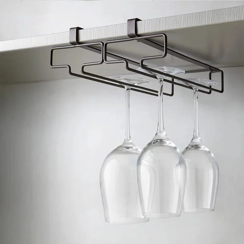 Hanging Red Wine Glass Storage Rack, Home High Footed Cup Storage Rack Without Punching Holes, Inverted Drain Rack - image 6