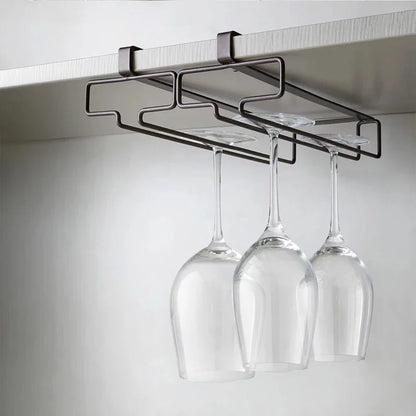 Hanging Red Wine Glass Storage Rack, Home High Footed Cup Storage Rack Without Punching Holes, Inverted Drain Rack - image 6