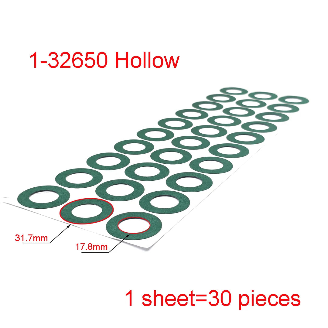 18650 21700 32650 Li-ion Battery Insulation Gasket Barley Paper Battery Pack Cell Insulating Glue Patch Electrode Insulated…