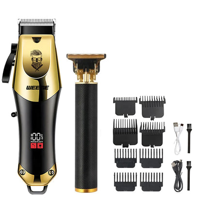 T9 Vintage Men's Electric Hair Clipper Beard Trimmer/Rechargeable Hair Cutting Machine With Nose Hair Trimmer Kit Boyfriend…